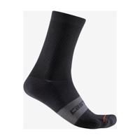 CASTELLI Cyklistické ponožky klasické - ESPRESSO 15 - černá S-M