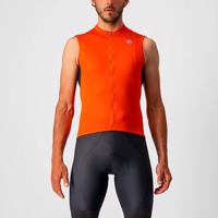 CASTELLI Cyklistický dres bez rukávů - ENTRATA VI - oranžová/šedá M