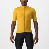 CASTELLI Cyklistický dres s krátkým rukávem - PRO THERMAL MID - žlutá 2XL