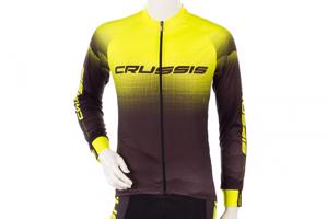 Cyklistický dres Crussis, černá/žlutá M