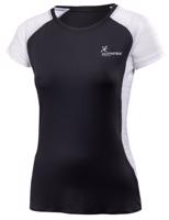 Dámské běžecké tričko Klimatex SUMALE Černá / Bílá