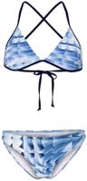 Dámské dvoudílné plavky aquafeel ice cubes sun bikini blue/white l