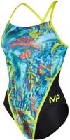 Dámské plavky michael phelps oasis racing back multicolor/black 28