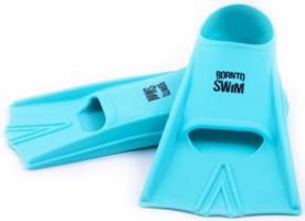 Dětské plavecké ploutve borntoswim junior short fins turquoise s