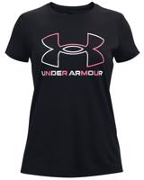 Dětské tričko Under Armour Tech BL Solid Černá / Růžová