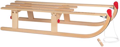 Dřevěné sáně DAVOS 110 cm - skládací
