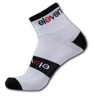 Eleven Howa PREMIUM bílé/černé cyklistické ponožky