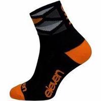 Eleven Howa Rhomb Orange černé/orange cyklistické ponožky