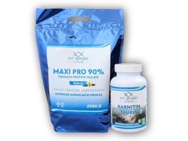 FitSport Nutrition Maxi Pro 2500g + Karnitin Taurin 120 cps