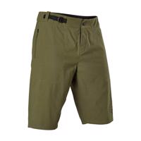 FOX Cyklistické kalhoty krátké bez laclu - RANGER - zelená 3XL
