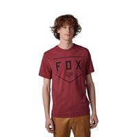 FOX Cyklistické triko s krátkým rukávem - SHIELD - bordó M