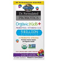 Garden of Life Dr. Formulated organická probiotika - pro děti - 5 miliard CFU s příchutí lesního ovoce a třešně 30 tablet