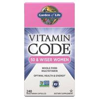 Garden of Life Vitamin Code RAW Women 50- pro ženy po padesátce - 120 kapslí