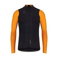 GOBIK Cyklistická zateplená bunda - MIST BLEND - oranžová/černá XL