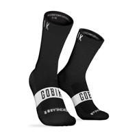 GOBIK Cyklistické ponožky klasické - PURE - bílá/černá L-XL