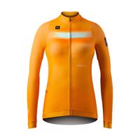GOBIK Cyklistický dres s dlouhým rukávem zimní - HYDER LADY - oranžová XL