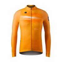 GOBIK Cyklistický dres s dlouhým rukávem zimní - HYDER - oranžová
