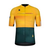 GOBIK Cyklistický dres s krátkým rukávem - CX PRO 2.0 - žlutá/zelená