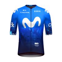 GOBIK Cyklistický dres s krátkým rukávem - INFINITY MOVISTAR TEAM 2024 - modrá/bílá L