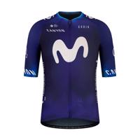 GOBIK Cyklistický dres s krátkým rukávem - MOVISTAR 23 ODYSSEY - bílá/modrá L