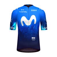 GOBIK Cyklistický dres s krátkým rukávem - ODYSSEY MOVISTAR TEAM 2024 - modrá/bílá S