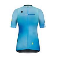 GOBIK Cyklistický dres s krátkým rukávem - STARK ZIRCON LADY - modrá/světle modrá XL