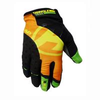 HAVEN Cyklistické rukavice dlouhoprsté - SINGLETRAIL LONG - černá/oranžová XL
