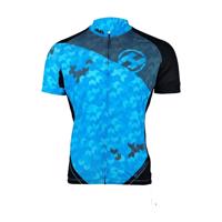 HAVEN Cyklistický dres s krátkým rukávem - SINGLETRAIL NEO - modrá 2XL