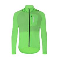 HOLOKOLO Cyklistická větruodolná bunda - WIND/RAIN - zelená 5XL