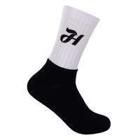HOLOKOLO Cyklistické ponožky klasické - NEAT - černá/bílá L-XL