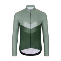HOLOKOLO Cyklistický dres s dlouhým rukávem zimní - ARROW WINTER - zelená 6XL