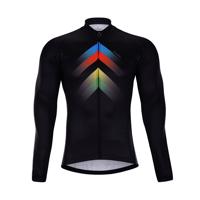 HOLOKOLO Cyklistický dres s dlouhým rukávem zimní - HYPER WINTER  - vícebarevná/černá XL