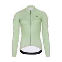 HOLOKOLO Cyklistický dres s dlouhým rukávem zimní - PHANTOM LADY WINTER - světle zelená M