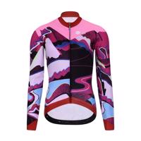 HOLOKOLO Cyklistický dres s dlouhým rukávem zimní - SUNSET LADY WINTER - vícebarevná XS