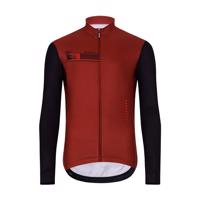 HOLOKOLO Cyklistický dres s dlouhým rukávem zimní - VIBES WINTER - červená/černá 6XL