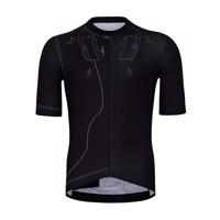 HOLOKOLO Cyklistický dres s krátkým rukávem - PLAYFUL ELITE - černá 2XL