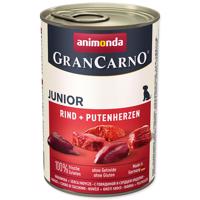 Konzerva ANIMONDA Gran Carno Junior hovězí + krůtí srdce - KARTON (6ks) 400 g