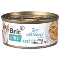 Konzerva BRIT Care Cat Sterilized Tuna Paté with Shrimps 70 g