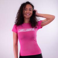 LABELLAMAFIA Dámské tričko Mesh Pink