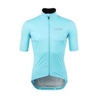LE COL Cyklistický dres s krátkým rukávem - PRO RAIN - světle modrá