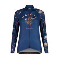 MALOJA Cyklistický dres s dlouhým rukávem letní - GANESM. 1/1 LADY - modrá