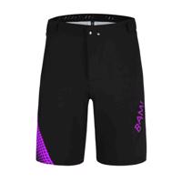MONTON Cyklistické kalhoty krátké bez laclu - BAM MTB - černá/fialová