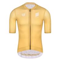 MONTON Cyklistický dres s krátkým rukávem - SKULL ZEUS - zlatá M