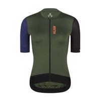 MONTON Cyklistický dres s krátkým rukávem - TRAVELER EVO LADY - modrá/zelená/černá L