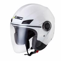 Moto helma W-TEC Nankko Barva White Shine, Velikost XS (53-54)