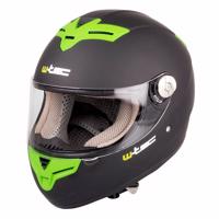 Moto helma W-TEC V105 Barva černo-zelená, Velikost M (57-58)