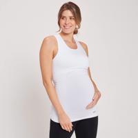 MP dámské bezešvé těhotenské tričko bez rukávů – bílé - XS