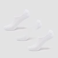 MP Unisex Invisible Socks (3 Pack) - White - UK 2-5