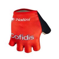 NALINI Cyklistické rukavice krátkoprsté - COFIDIS 2021 - červená