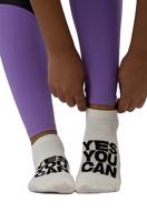 NEBBIA “HI-TECH” crew ponožky YES YOU CAN 122 White Barva: Bílá, Velikost: 39-42